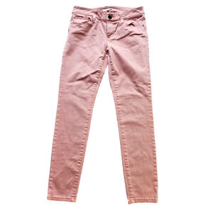 Cabi Nectar Pink Skinny Jeans Womens 6 Style 224 Stretch Low Rise Button